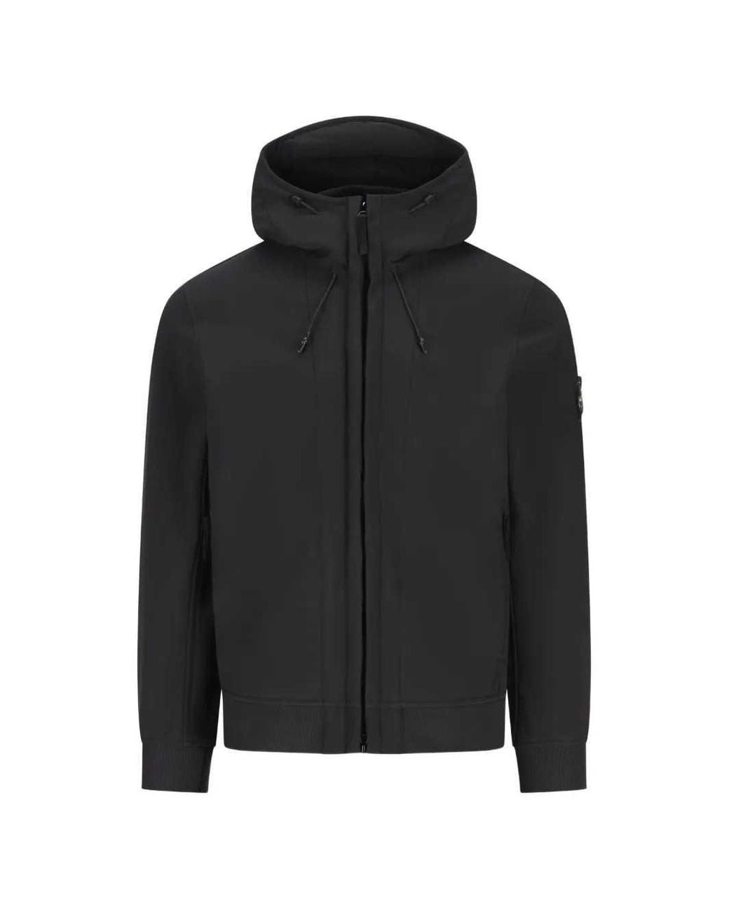 Stone Island Black Light Outerwear Jacket for men