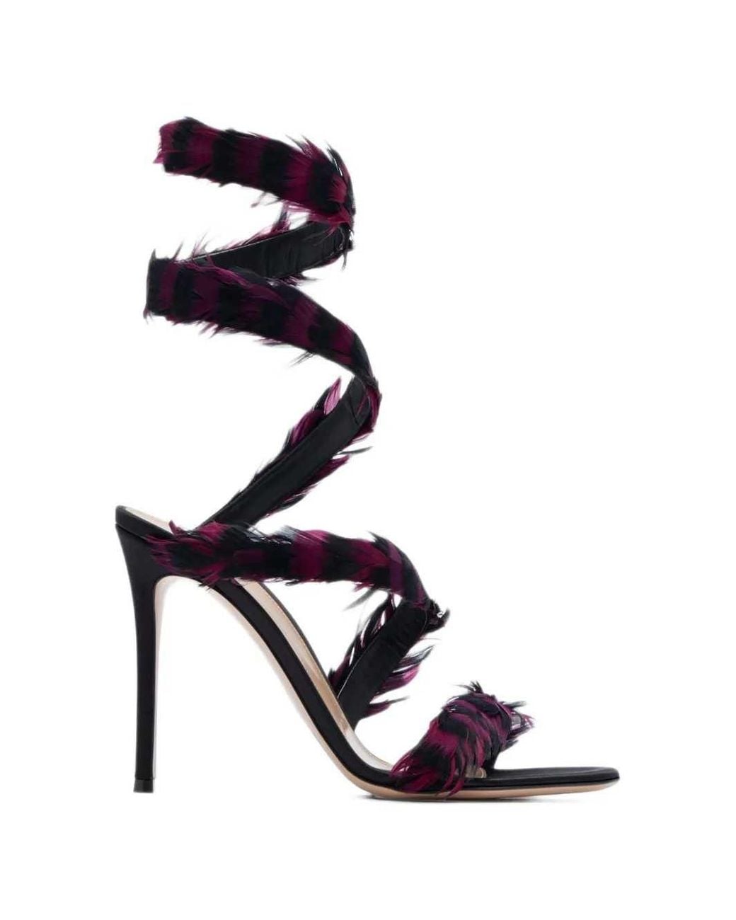 Gianvito Rossi Black Opera Sandals