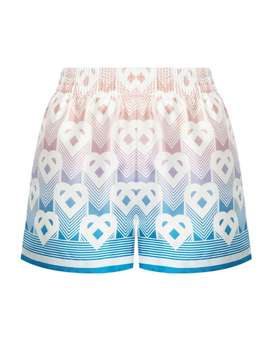 Casablanca Blue Monogram Print Shorts