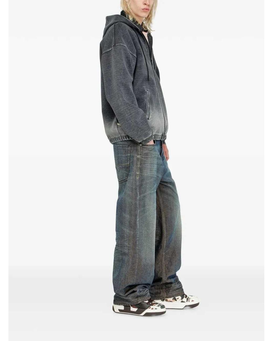 DIESEL Gray 1997 D-Enim-M Loose-Fit Jeans for men