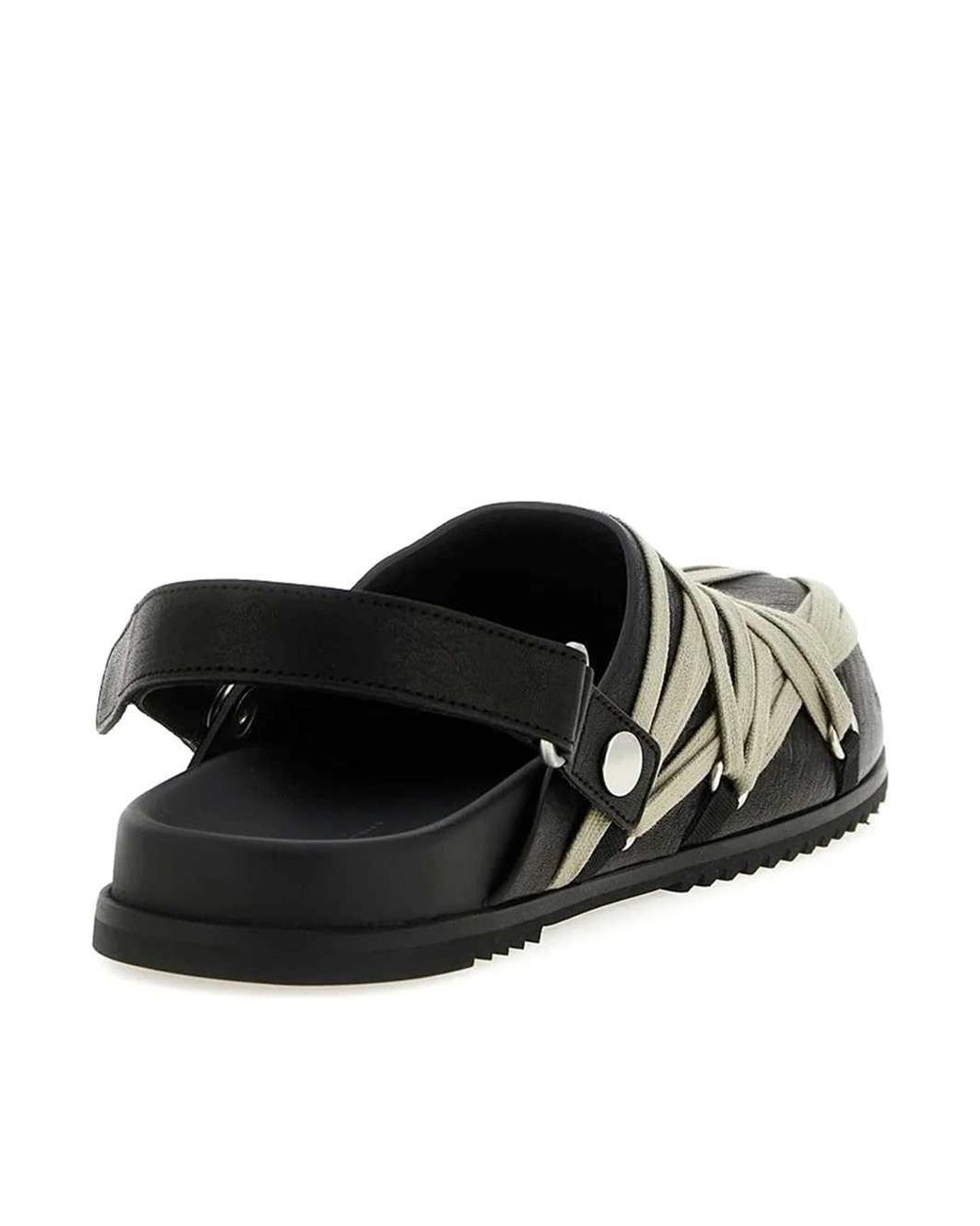 Rick Owens Black Megalaced Mule