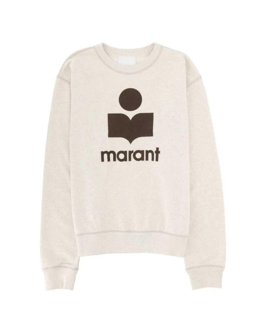 Isabel Marant White Mikoy Crewneck Sweatshirt for men