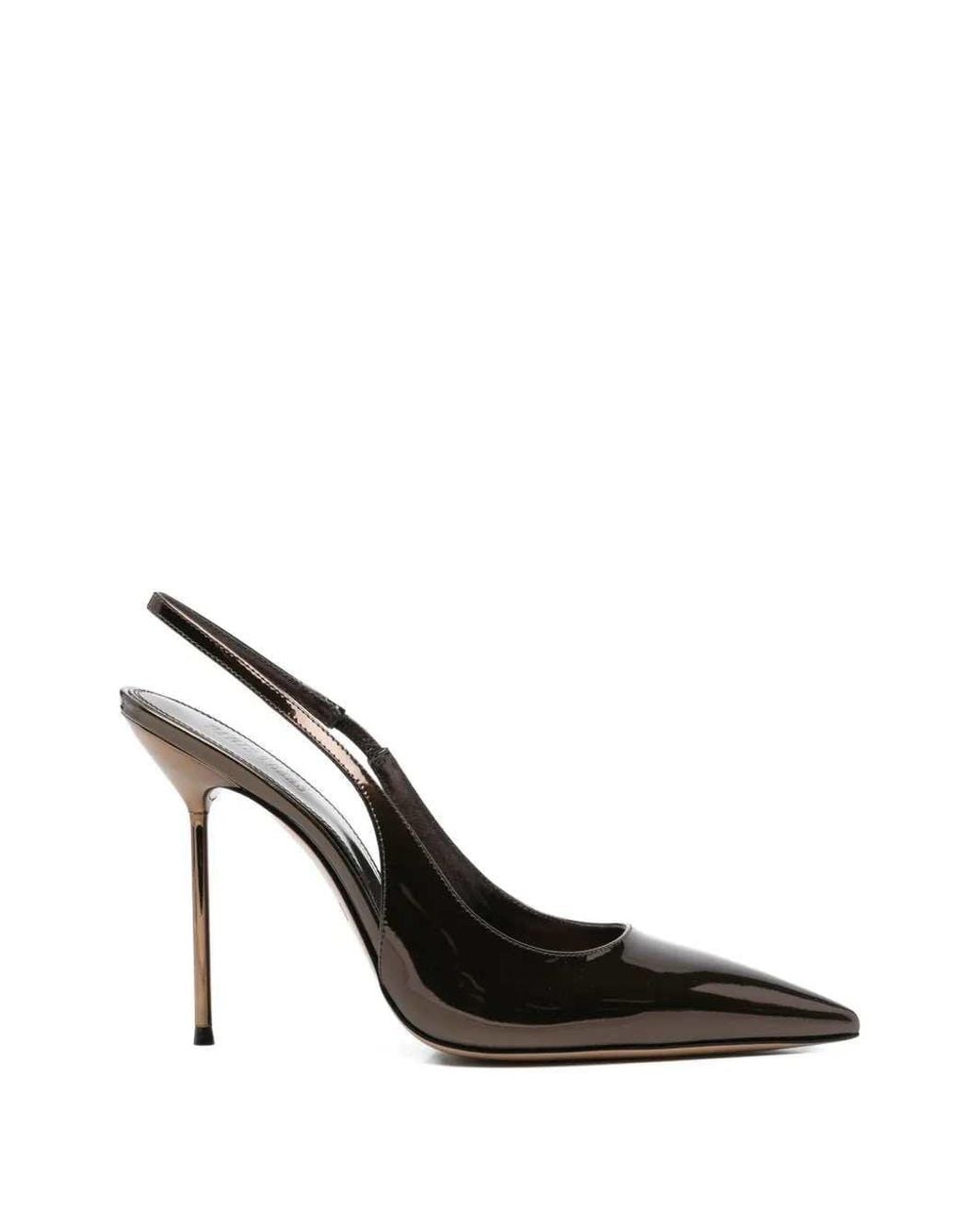 Paris Texas Black Lidia Slingback Pump