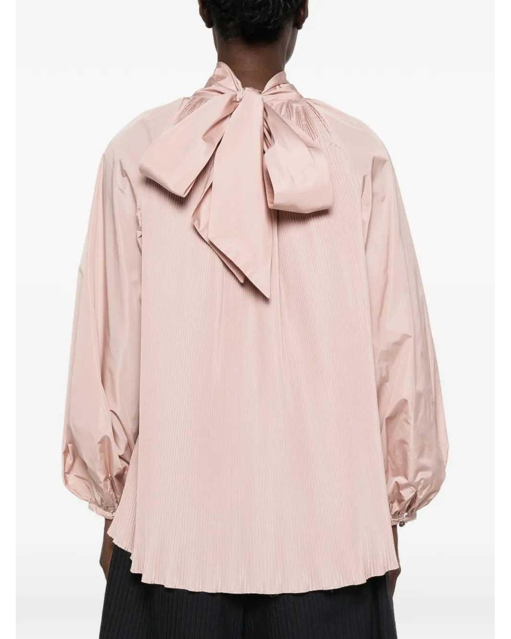Max Mara Pink Pleated Blouse