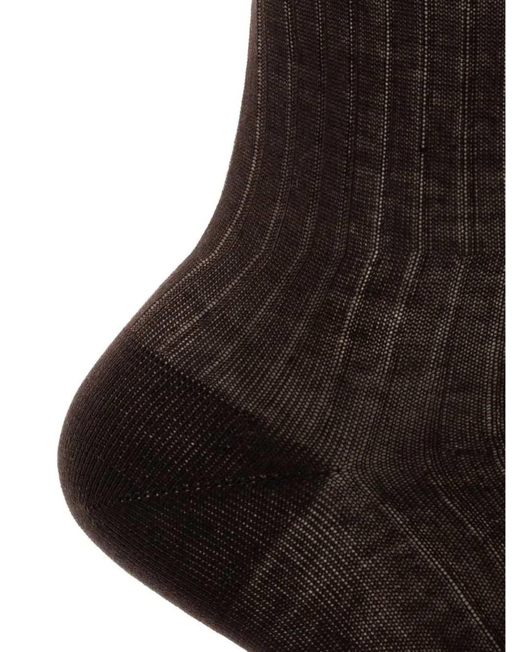 Marni Black Cotton Socks With Contrasting Cuffs for men
