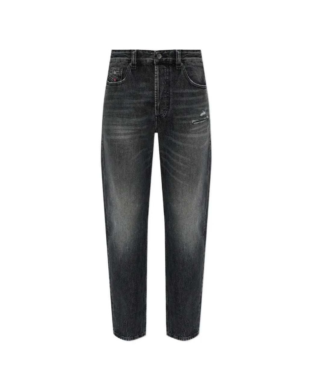 DIESEL Black D-Macs Distressed-Effect Jeans 2024 for men