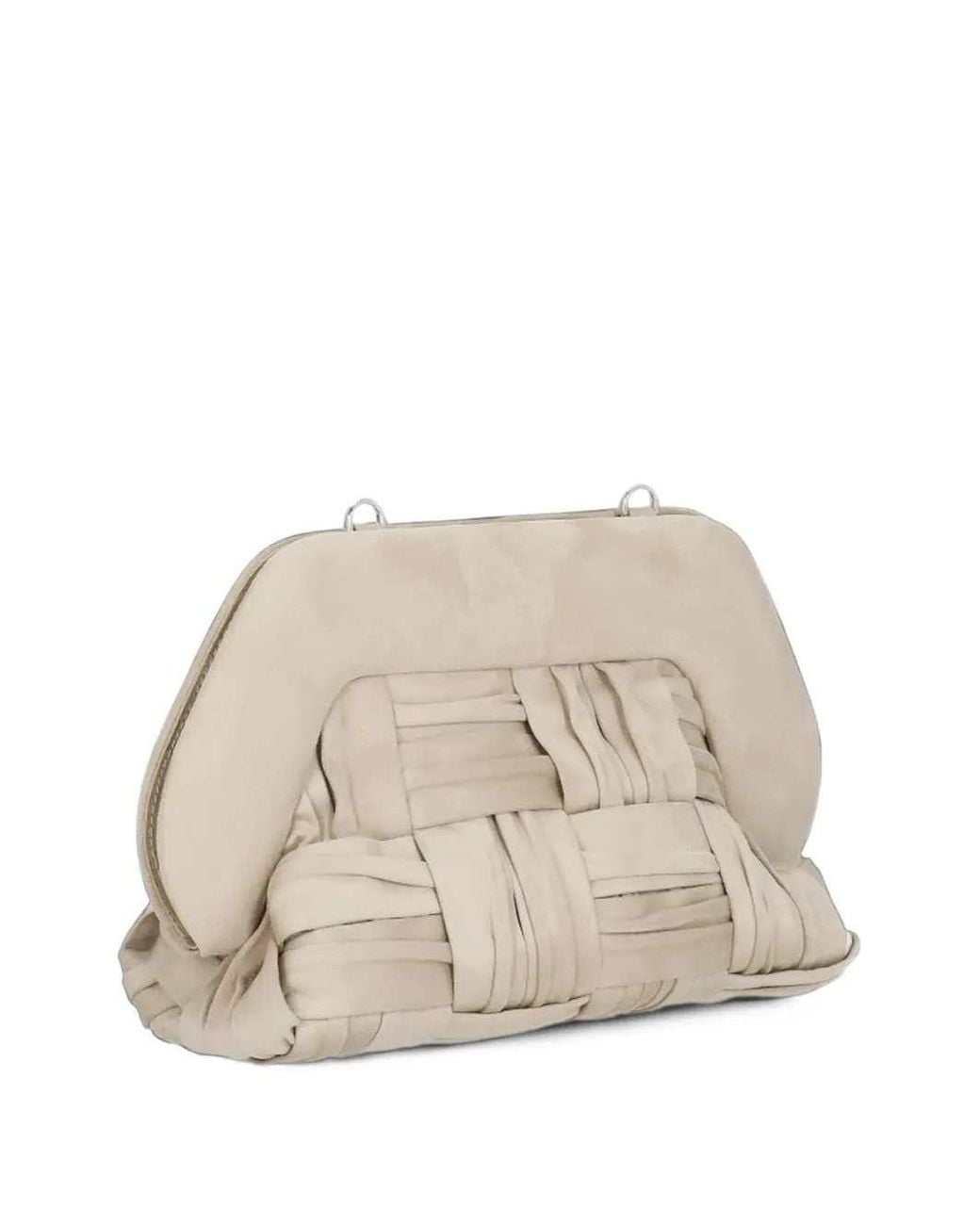 THEMOIRÈ Natural Bios Medium Woven Clutch