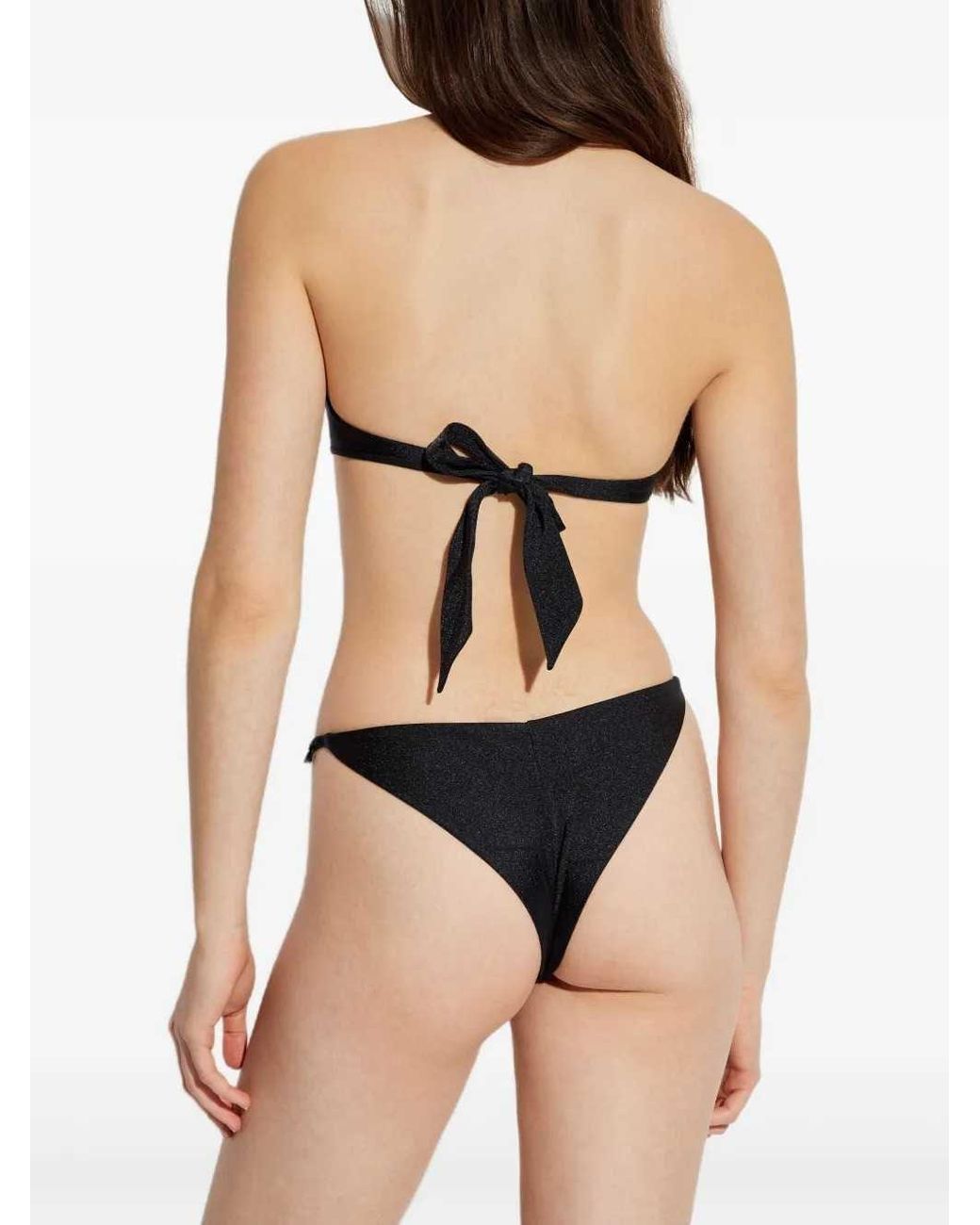 Versace Black Medusa Bikini Top