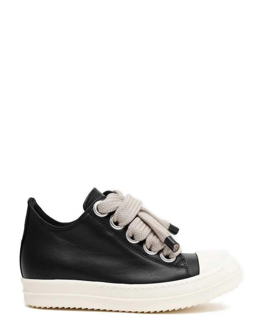Rick Owens Black Leather Shoes