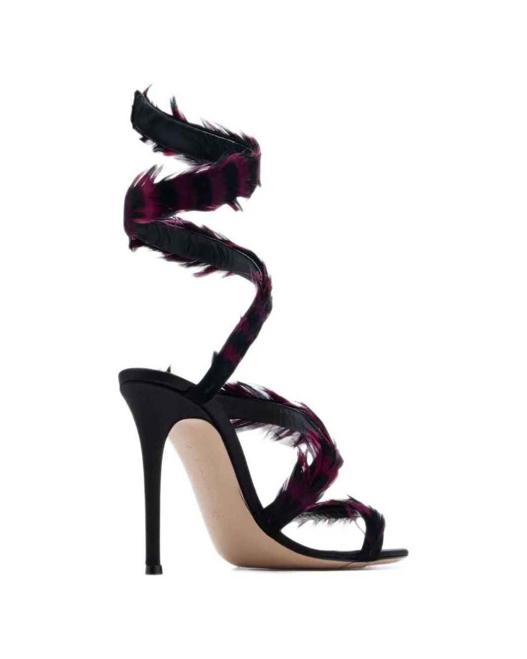 Gianvito Rossi Black Opera Sandals