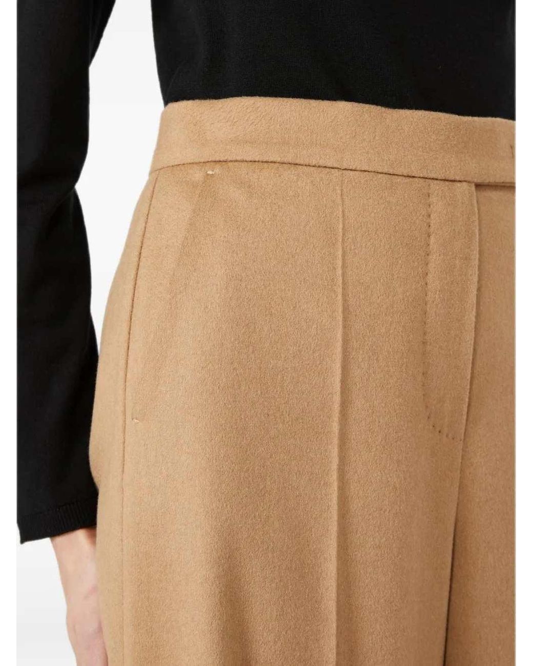 Max Mara Natural Filato Wide-Leg Trousers