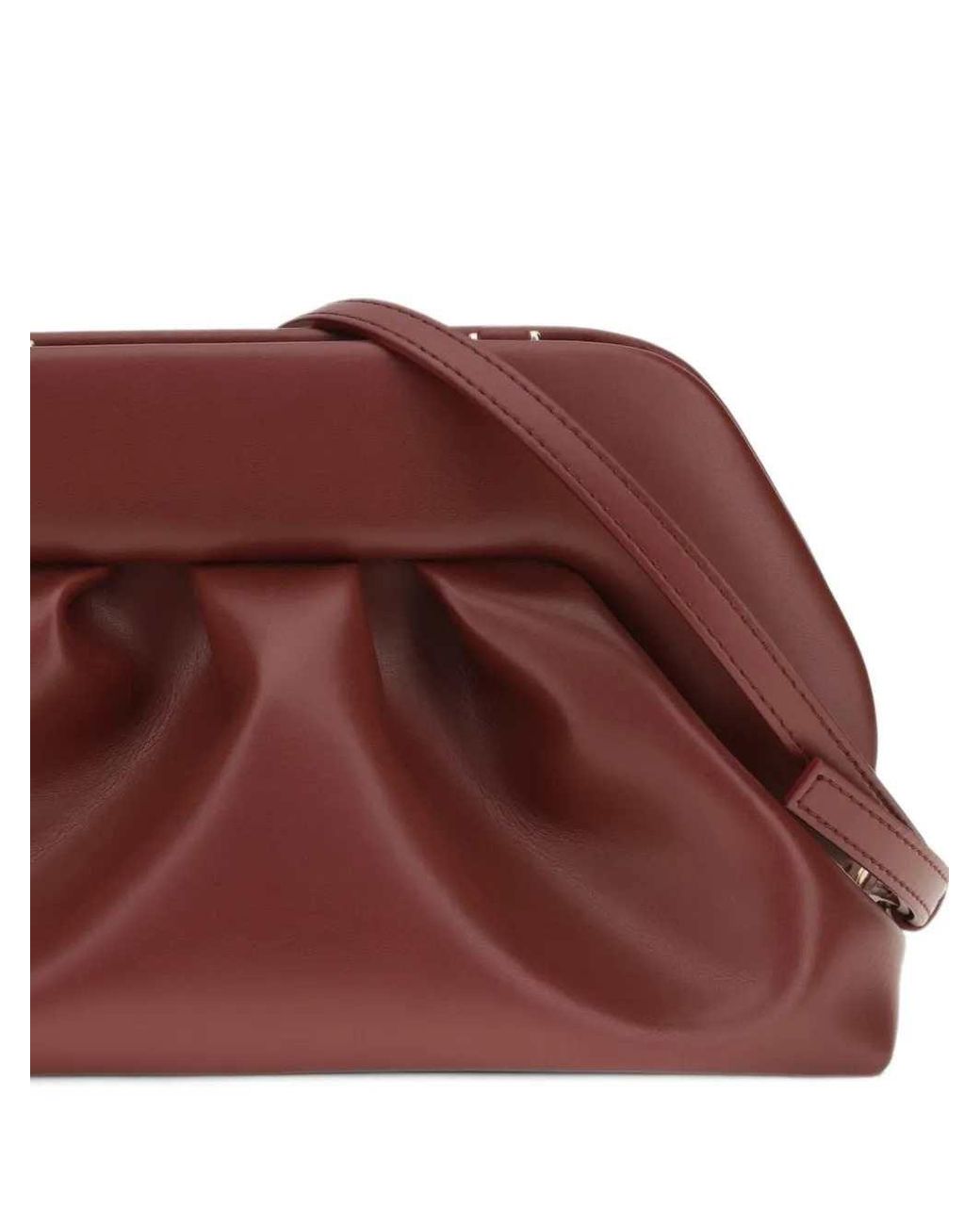 THEMOIRÈ Purple Bios Ruched Clutch