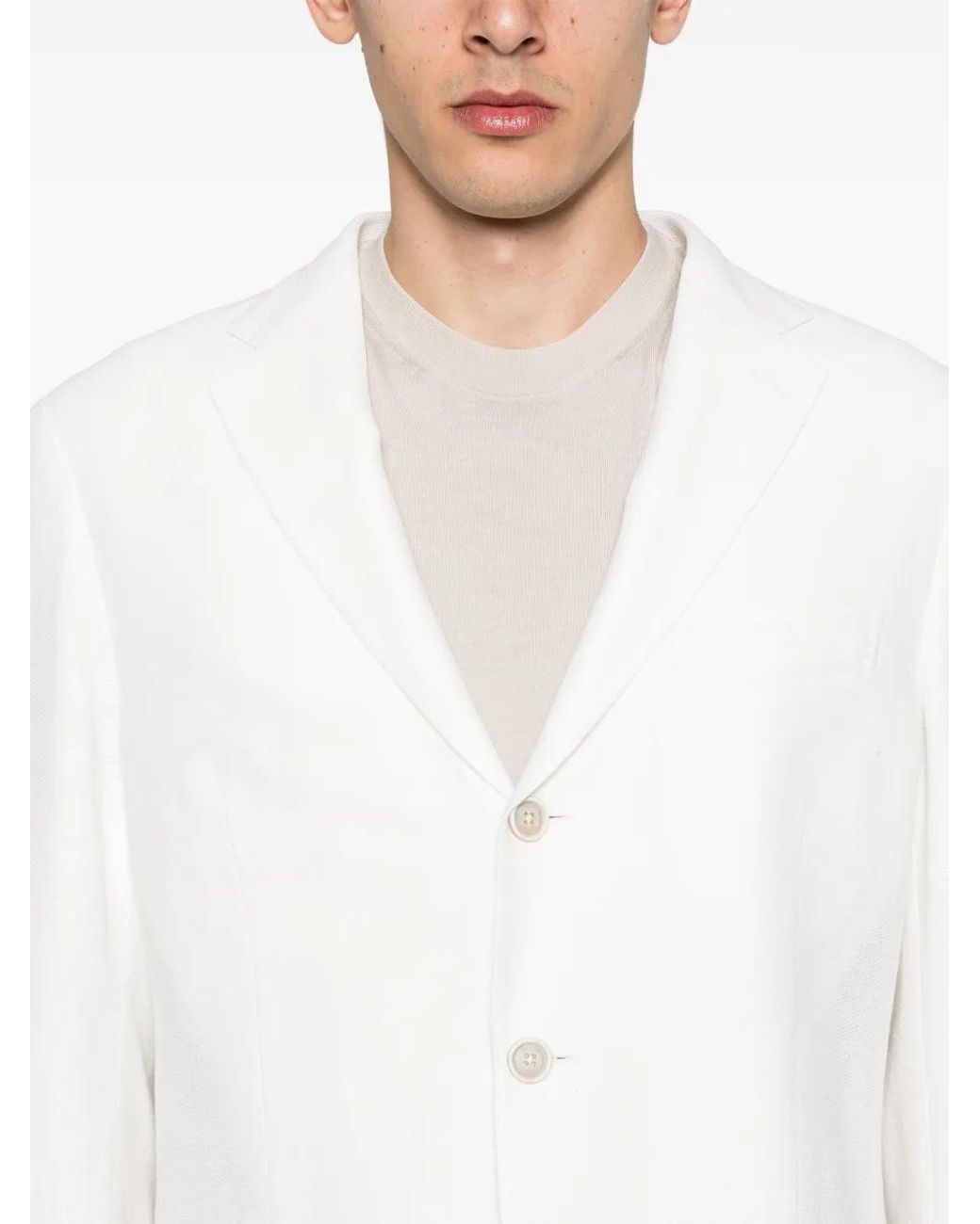 Eleventy White Structured Jacket for men