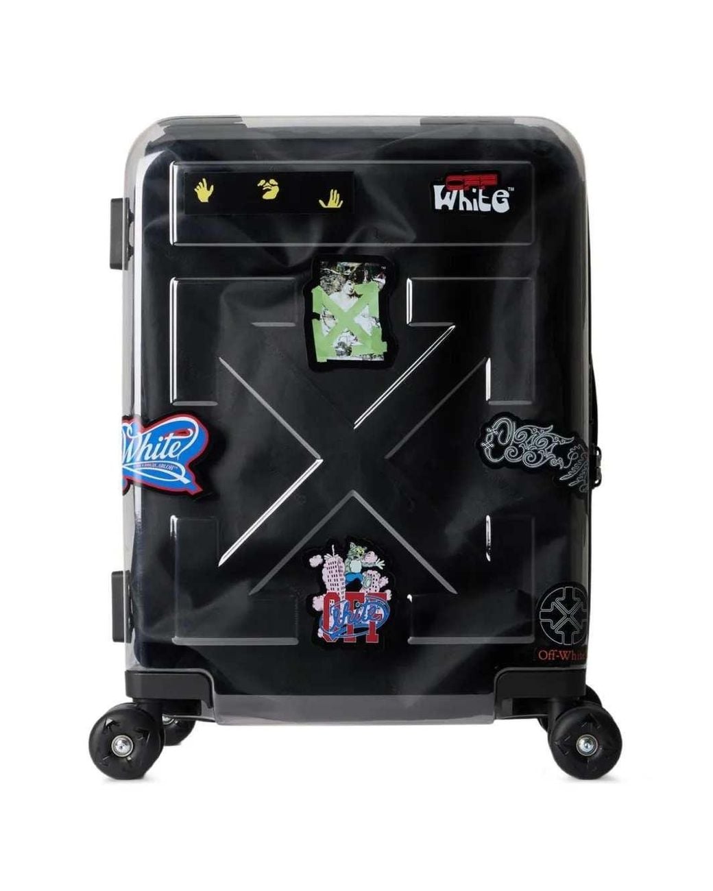 Off-White c/o Virgil Abloh Black "Quote Arrow" Trolley + Stickers for men
