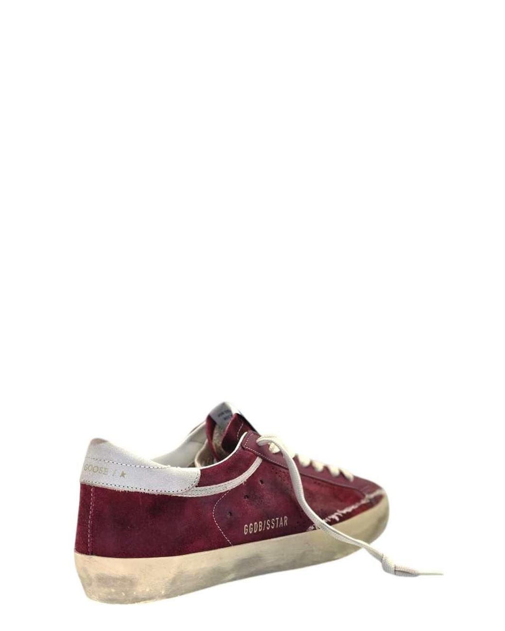 Golden Goose Deluxe Brand Purple Super-Star Suede Upper, Star-Shaped Perforated Leather To for men