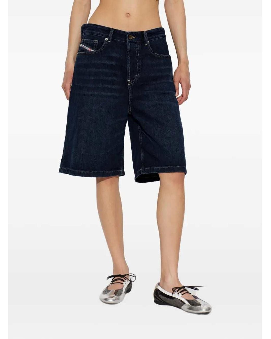 DIESEL Blue De-Sire-Short Denim Shorts