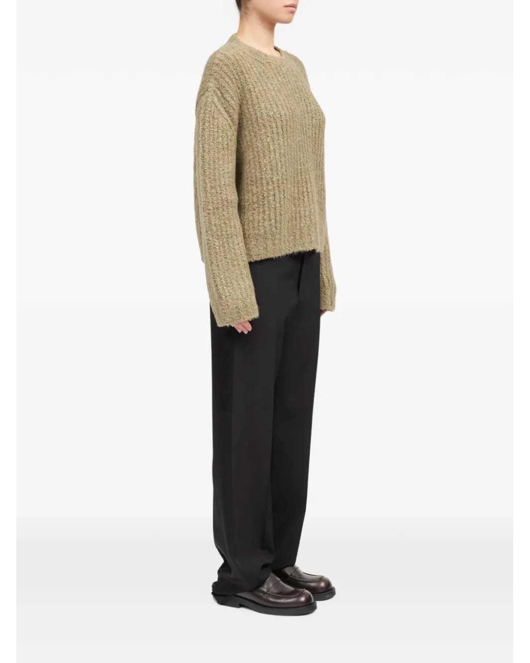 MM6 by Maison Margiela Green Crew-Neck Sweater