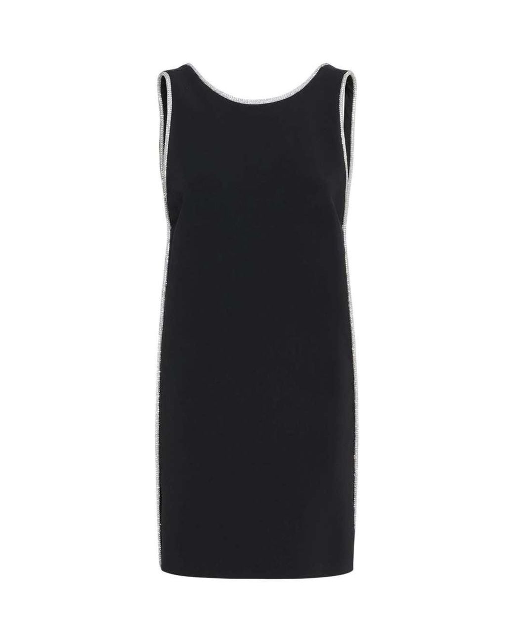 Sportmax Black Stretch Viscose Dress