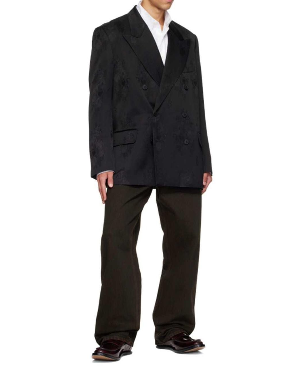 Dries Van Noten Blue Bosier 4352 M.W. Jacket for men