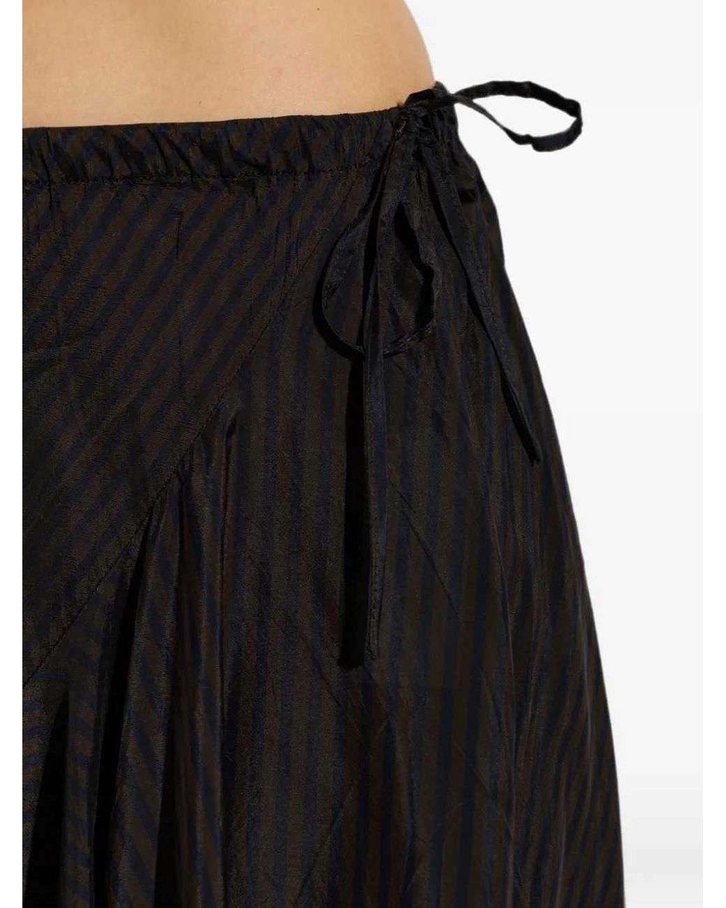 Dries Van Noten Black Sibanna 4284 W.W. Skirt Dbrn
