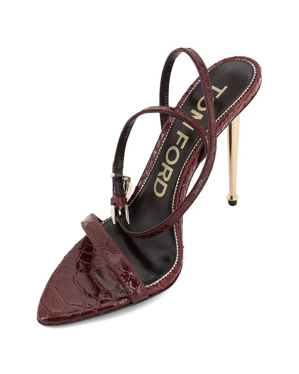 Tom Ford White Stiletto-Heeled Sandals