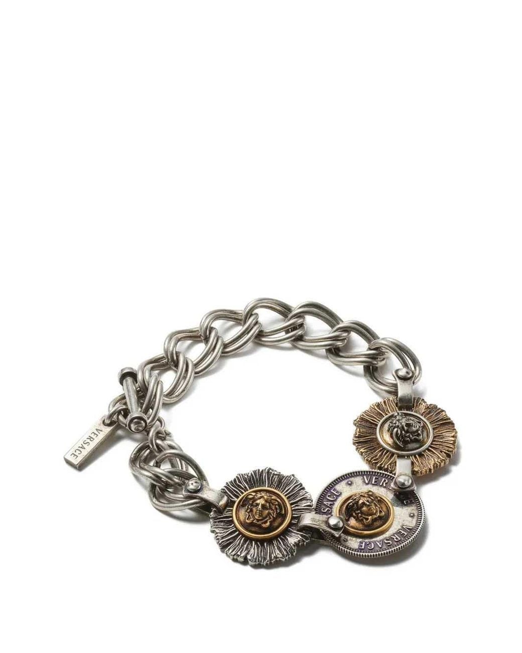 Versace Metallic Icon Coins Bracelet