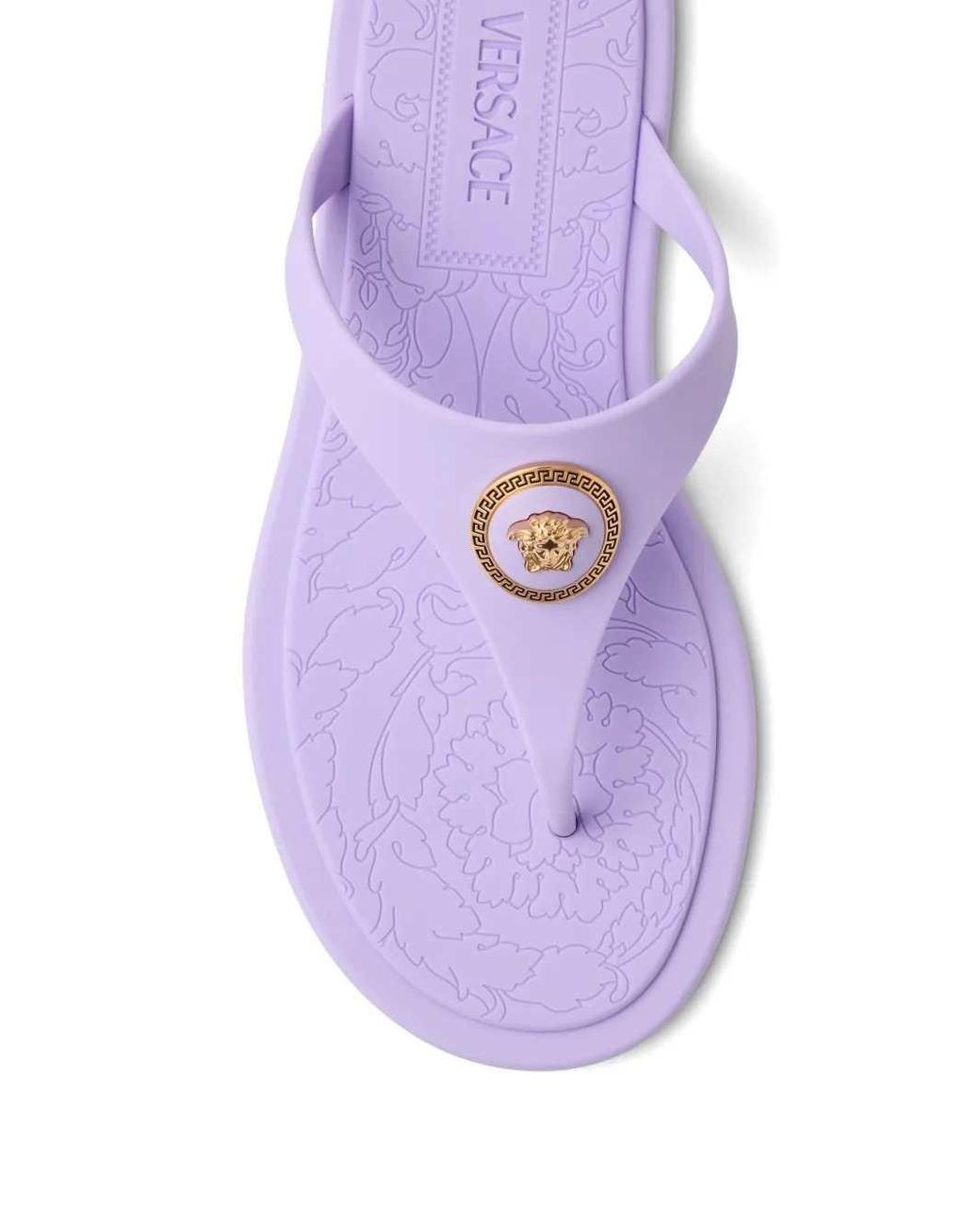 Versace Multicolor Alia Rubber Flat Sandals