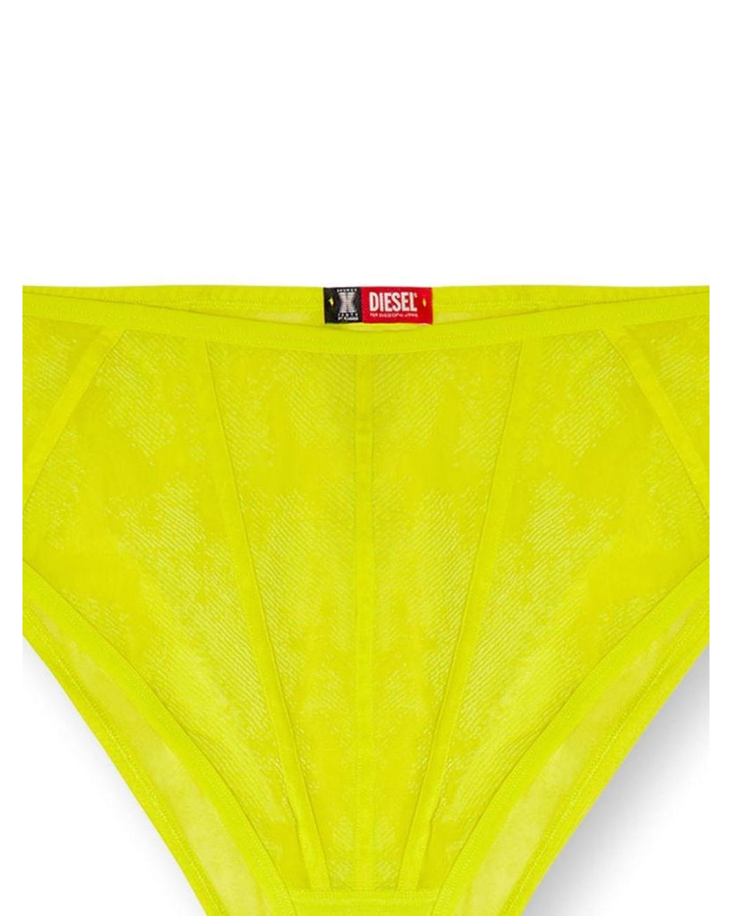Diesel X Fenty By Rihanna Yellow C-Mesh-High-Waist-Brief Mutan