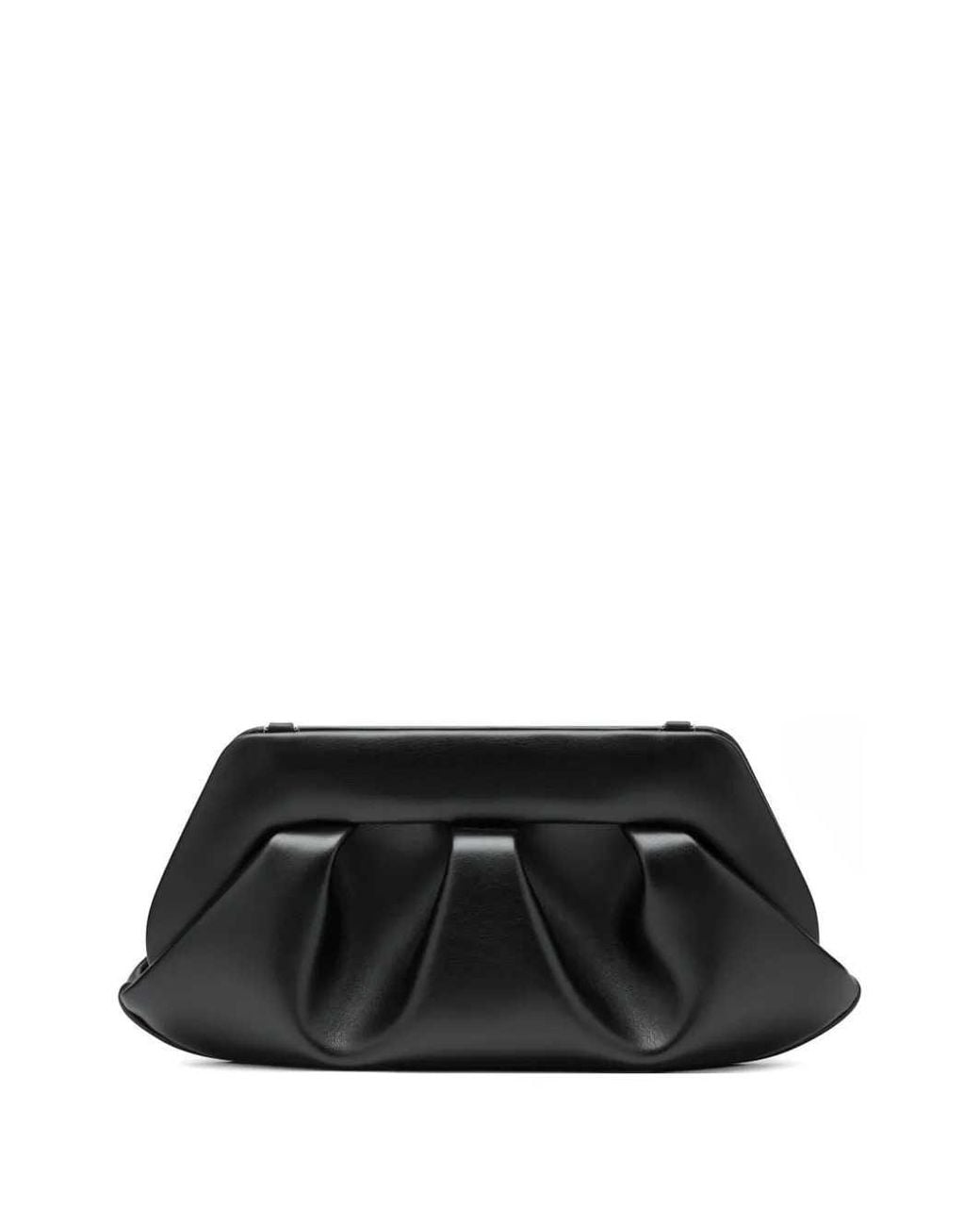 THEMOIRÈ Black Bios Ruched Clutch