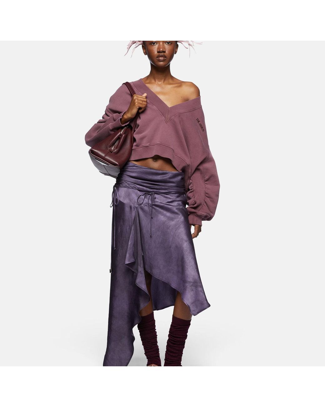 The Attico Purple Sweatshirt