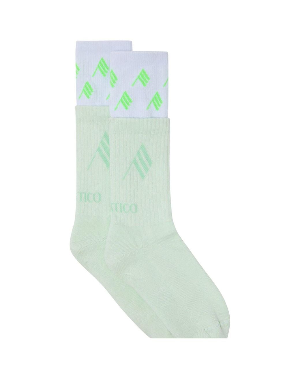The Attico Green Double Socks