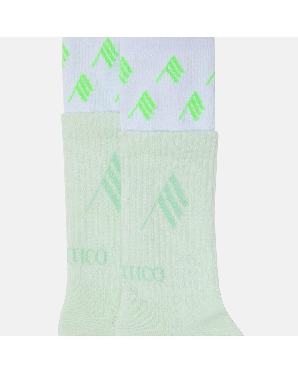 The Attico Green Double Socks