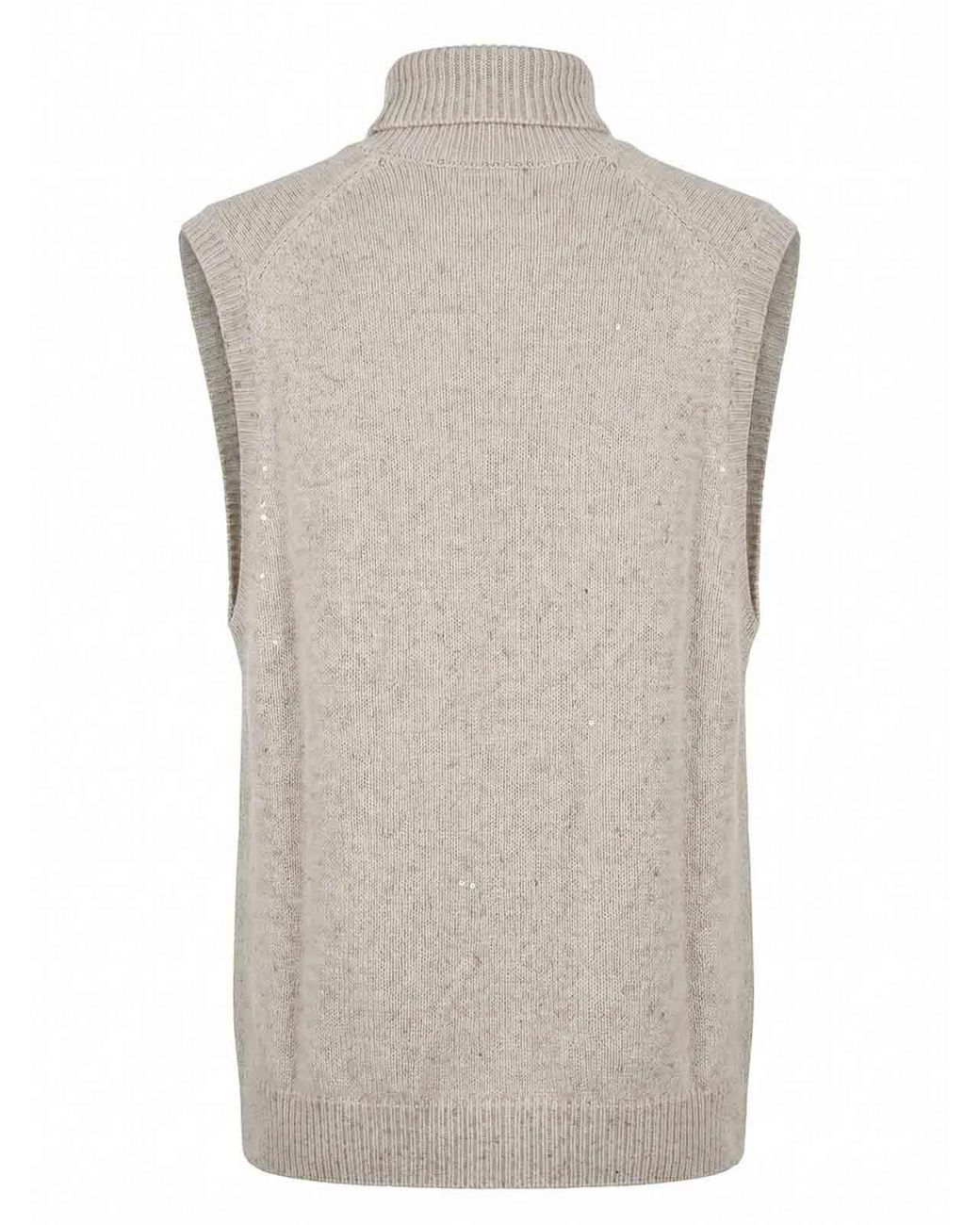 Brunello Cucinelli Gray Turtle Neck Sweater