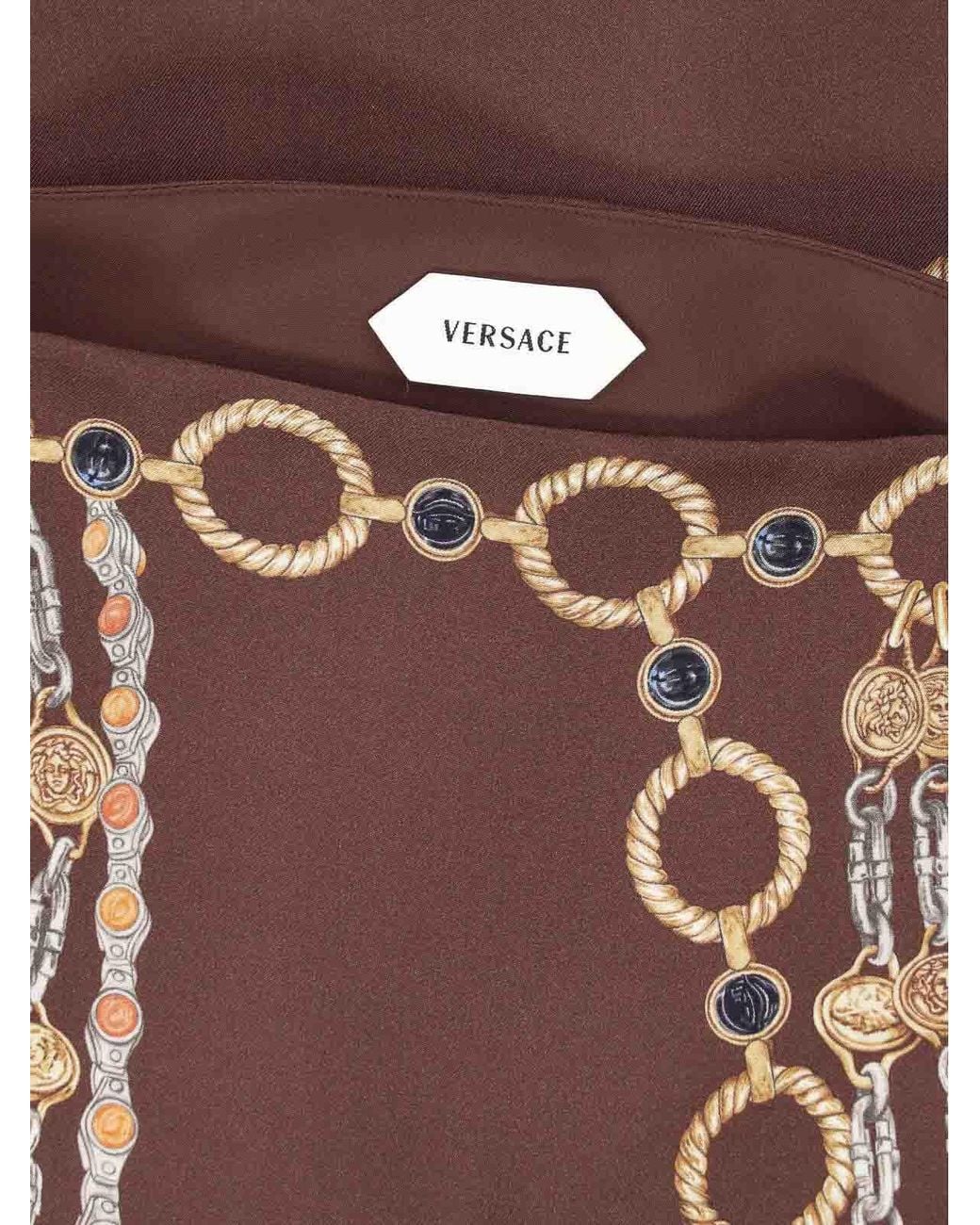 Jupe Midi Versace en coloris Brown
