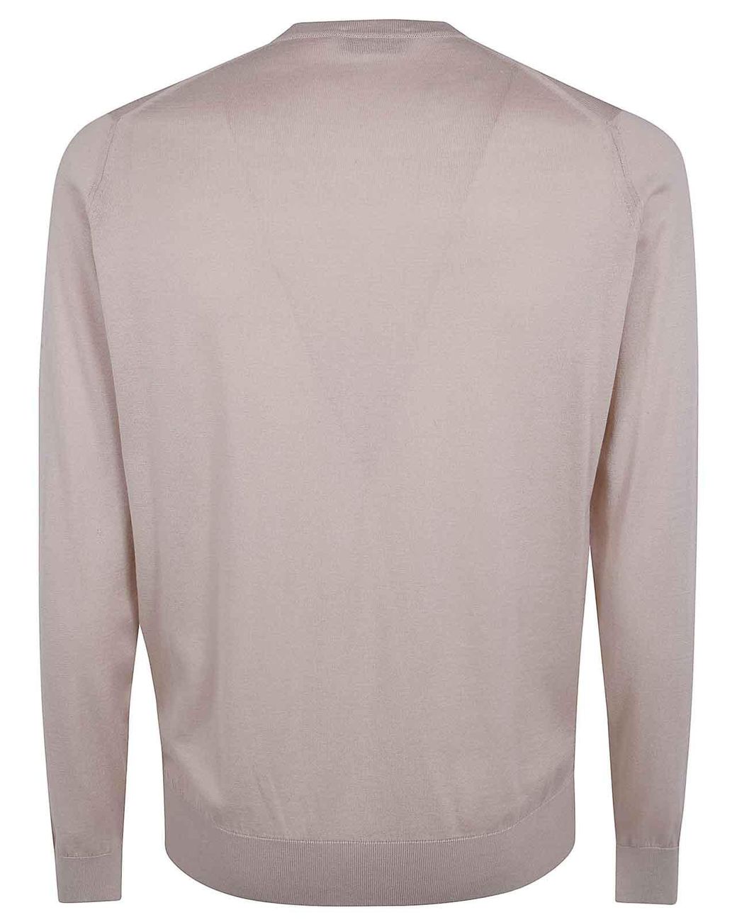 John Smedley Gray Rowland Crewneck Long Sleeves Pullover for men