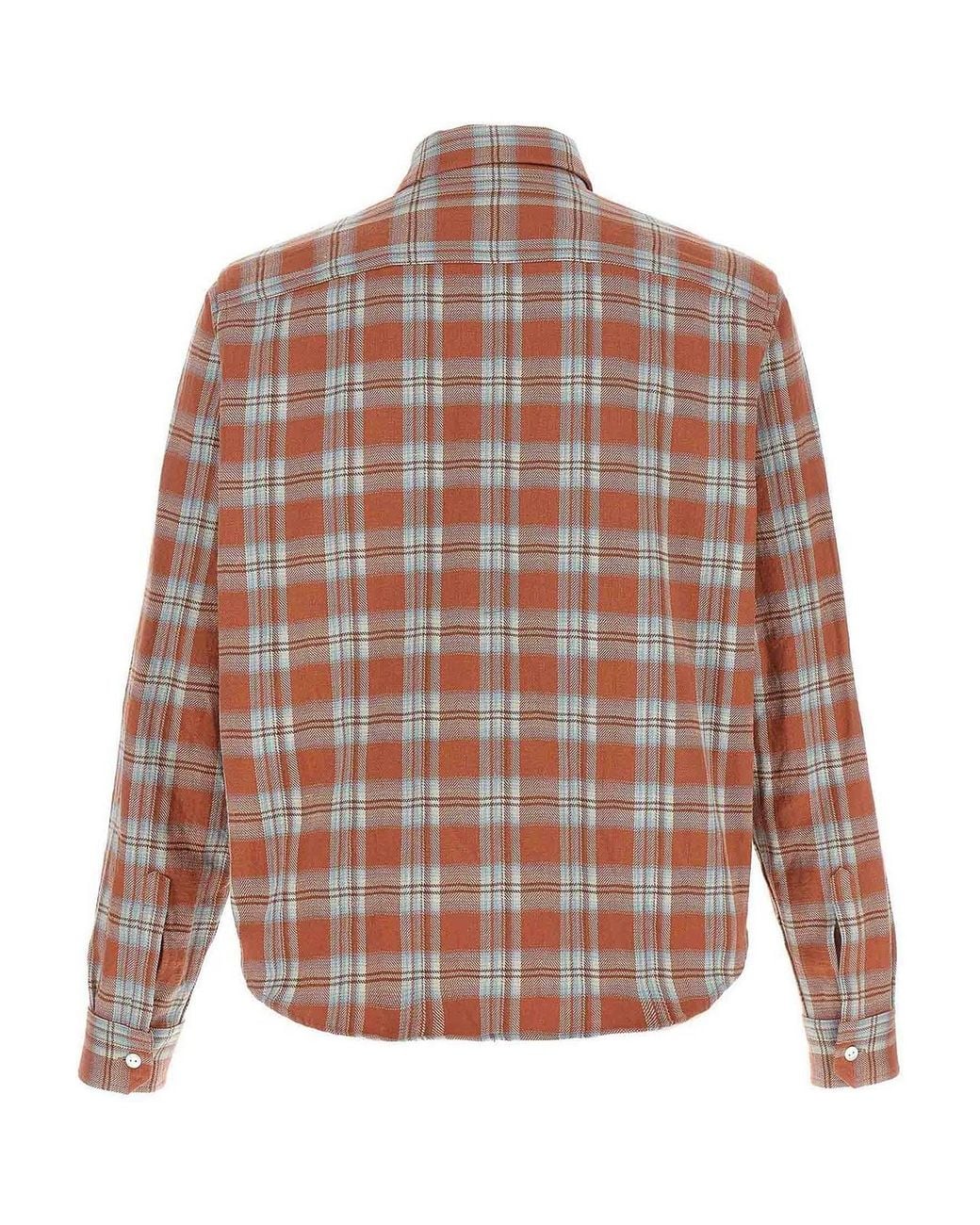 Camisa Second/Layer de hombre de color Brown