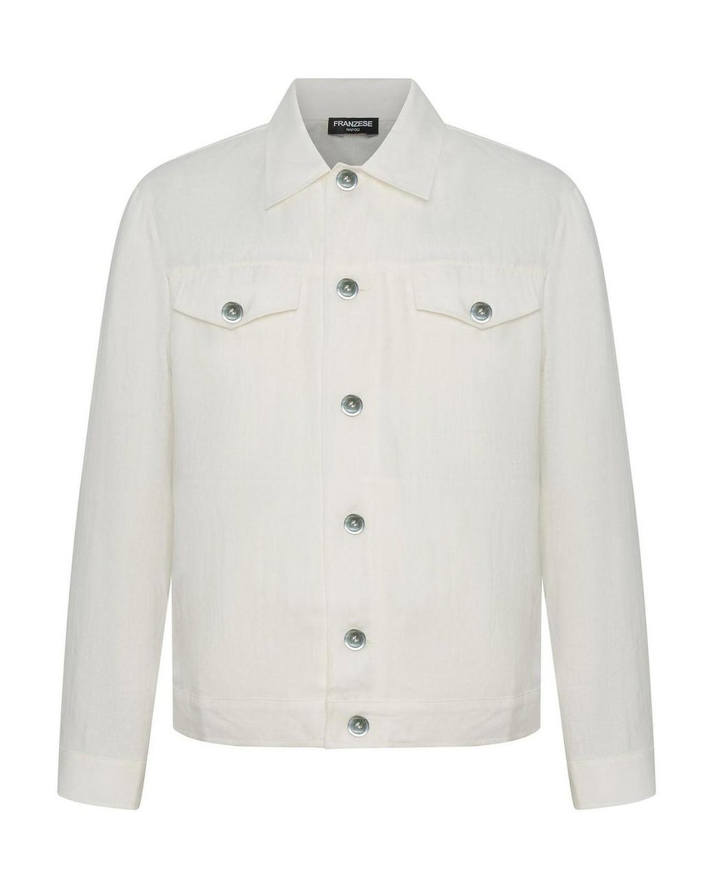 Franzese Collection White Sal Da Vinci Model Saharan Jacket for men