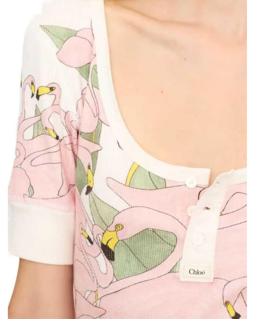 Chloé Pink Floral Top