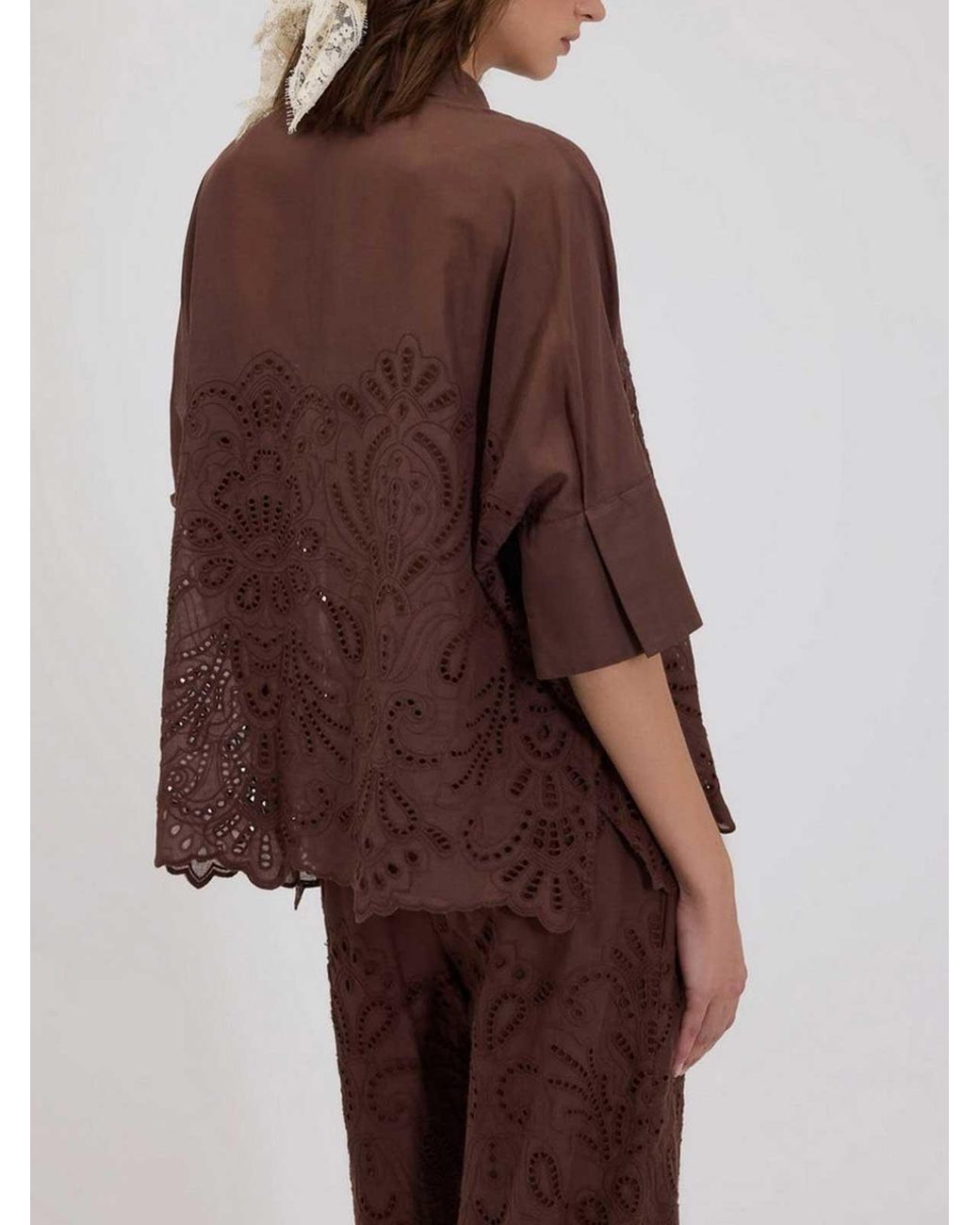 Ermanno Scervino Brown Shirt