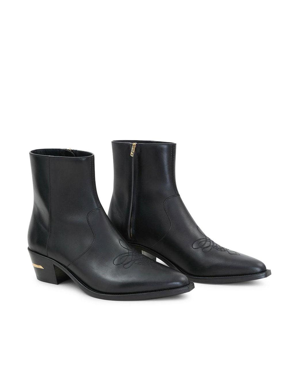 Amiri Black Ryder Leather Boot for men