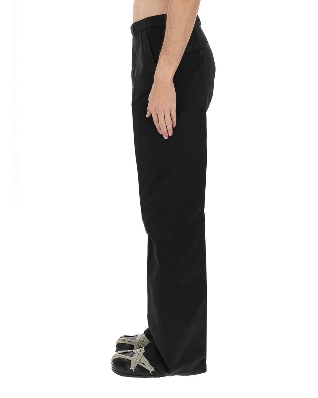 Rick Owens Black Tailored Geth Pants for men
