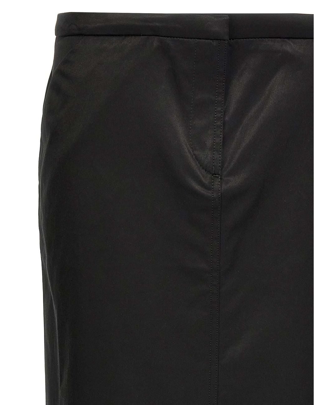 Totême Black Straight Skirt