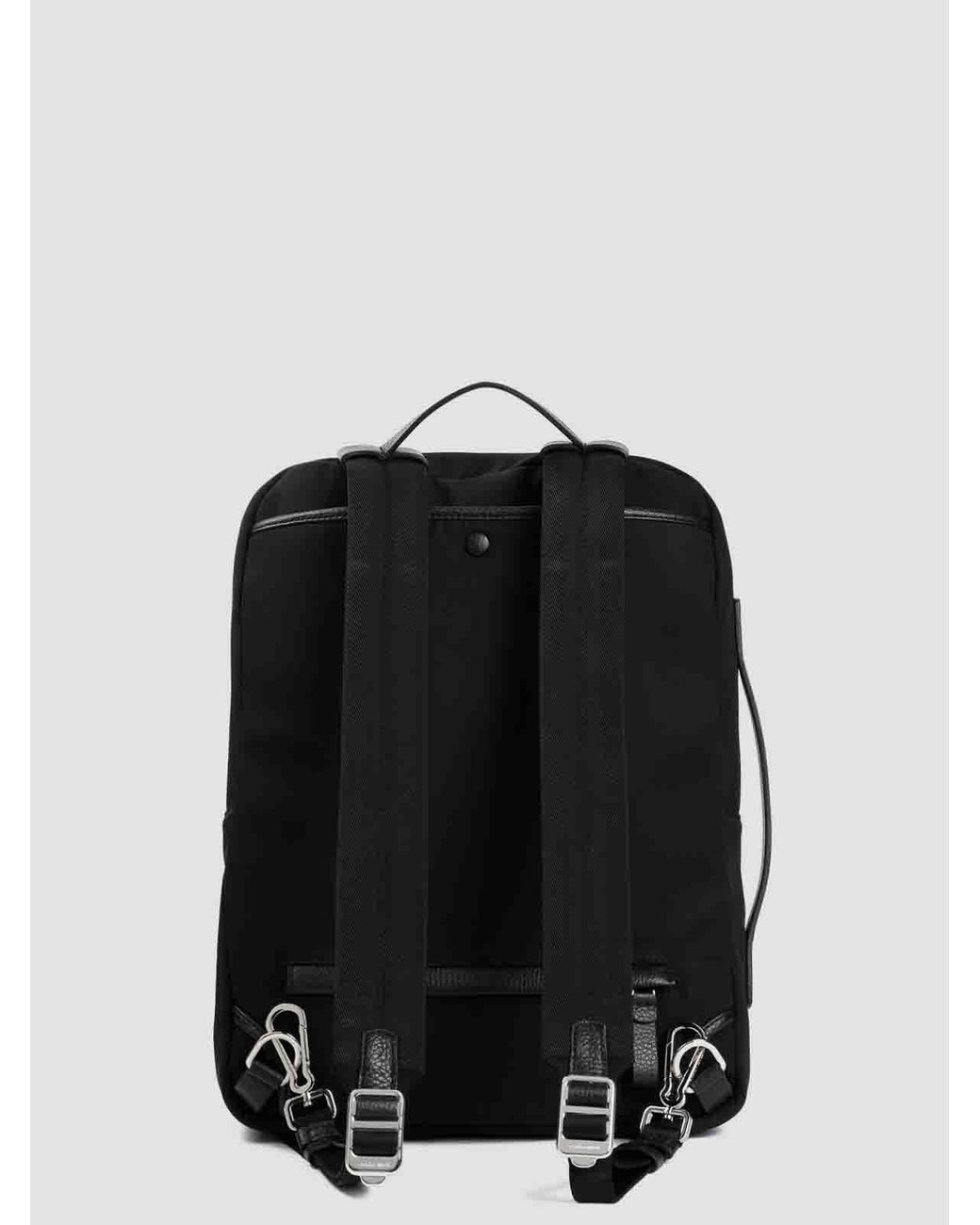 Giorgio Armani Black Polyester Backpack for men