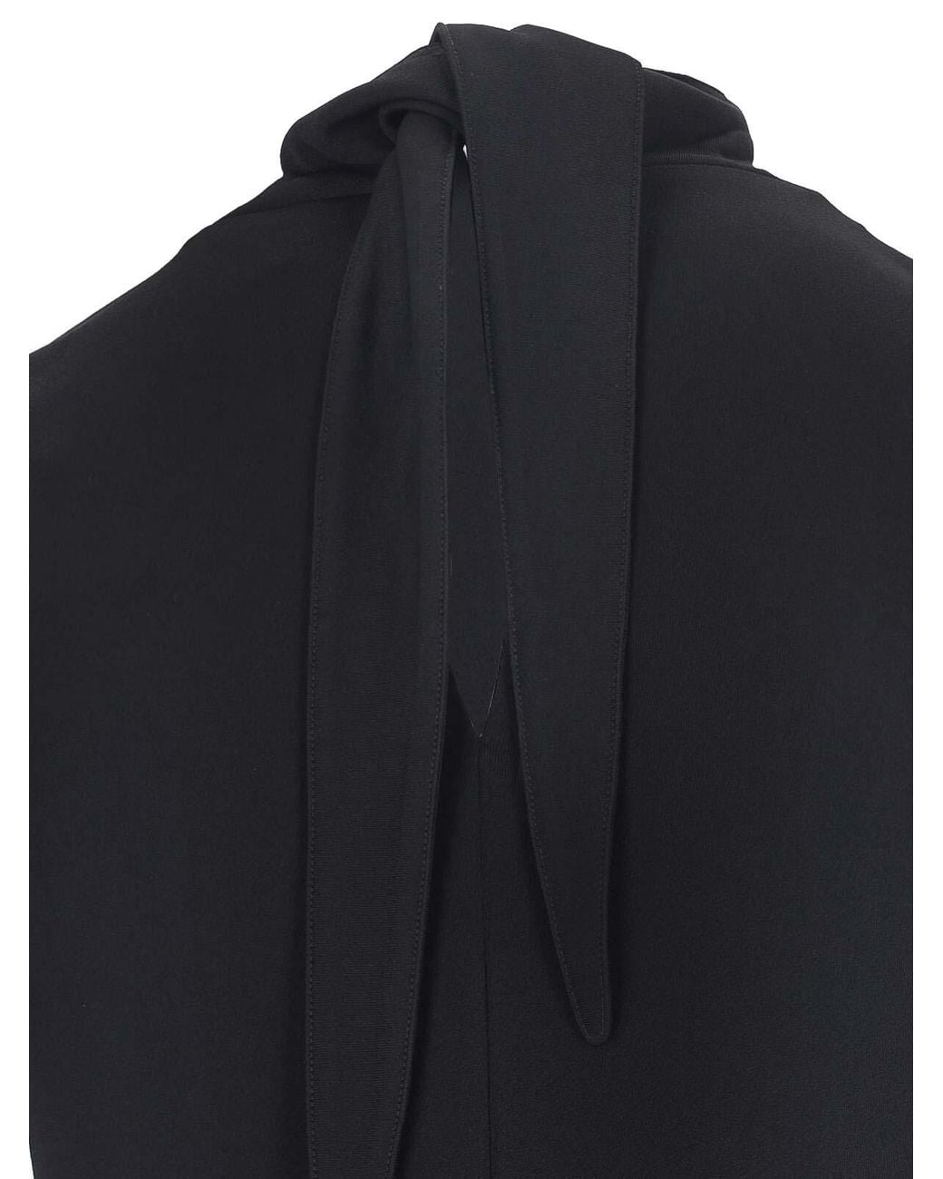 Jil Sander Black Layered Midi Dress