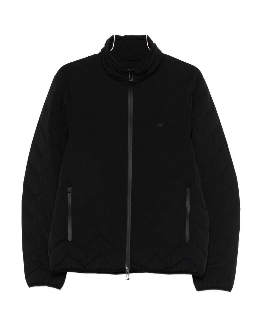 Emporio Armani Black Nylon Down Jacket for men