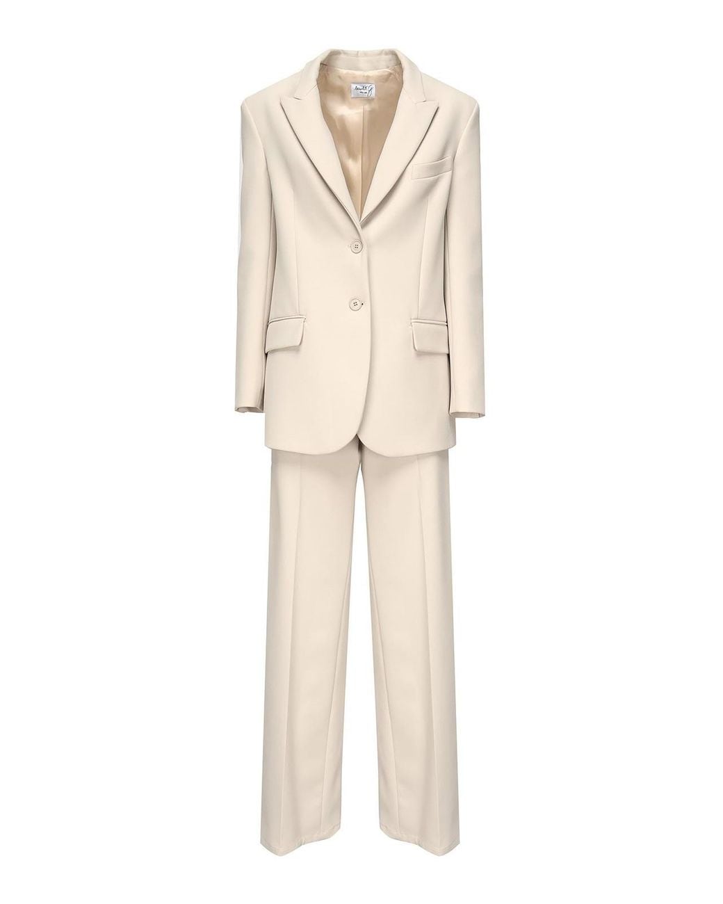 Scarlett Poppies Natural Single-Breasted Blazer Suit
