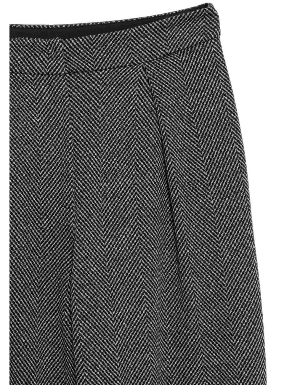 Emporio Armani Gray Cotton Trousers