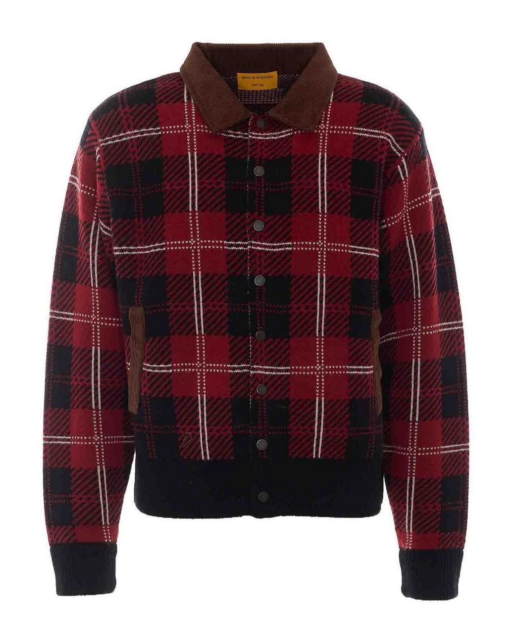 Guest In Residence Red Tartan Bomber for men