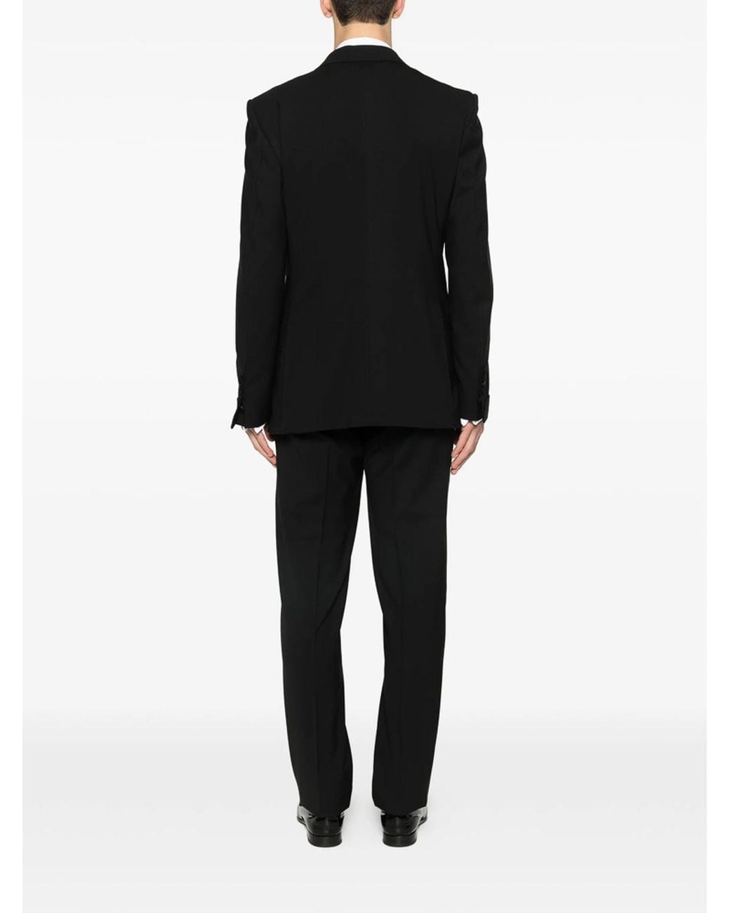 Tom Ford Black Shawl-Lapels Suit for men