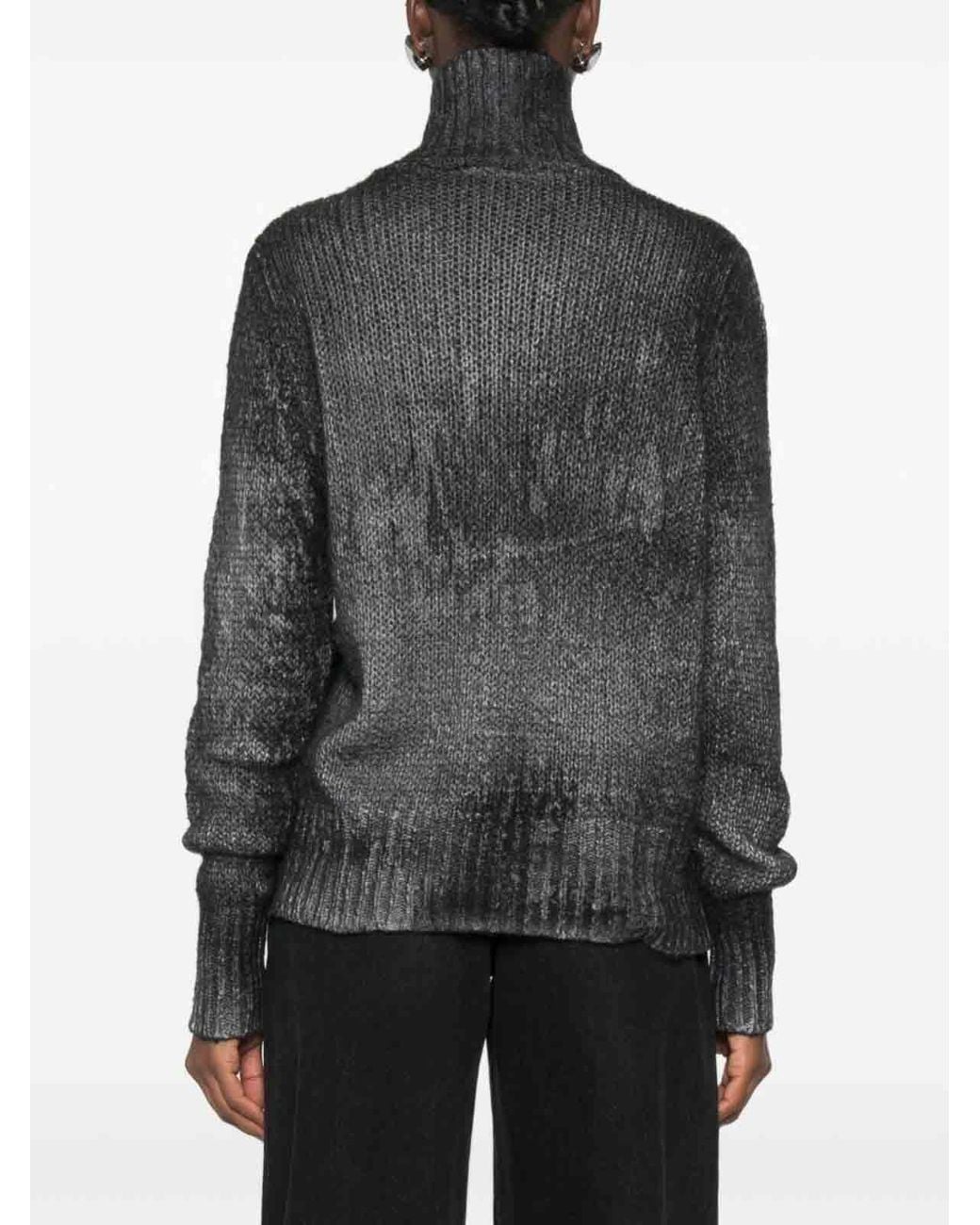 Avant Toi Black Cahsmere Turtle-Neck Jumper